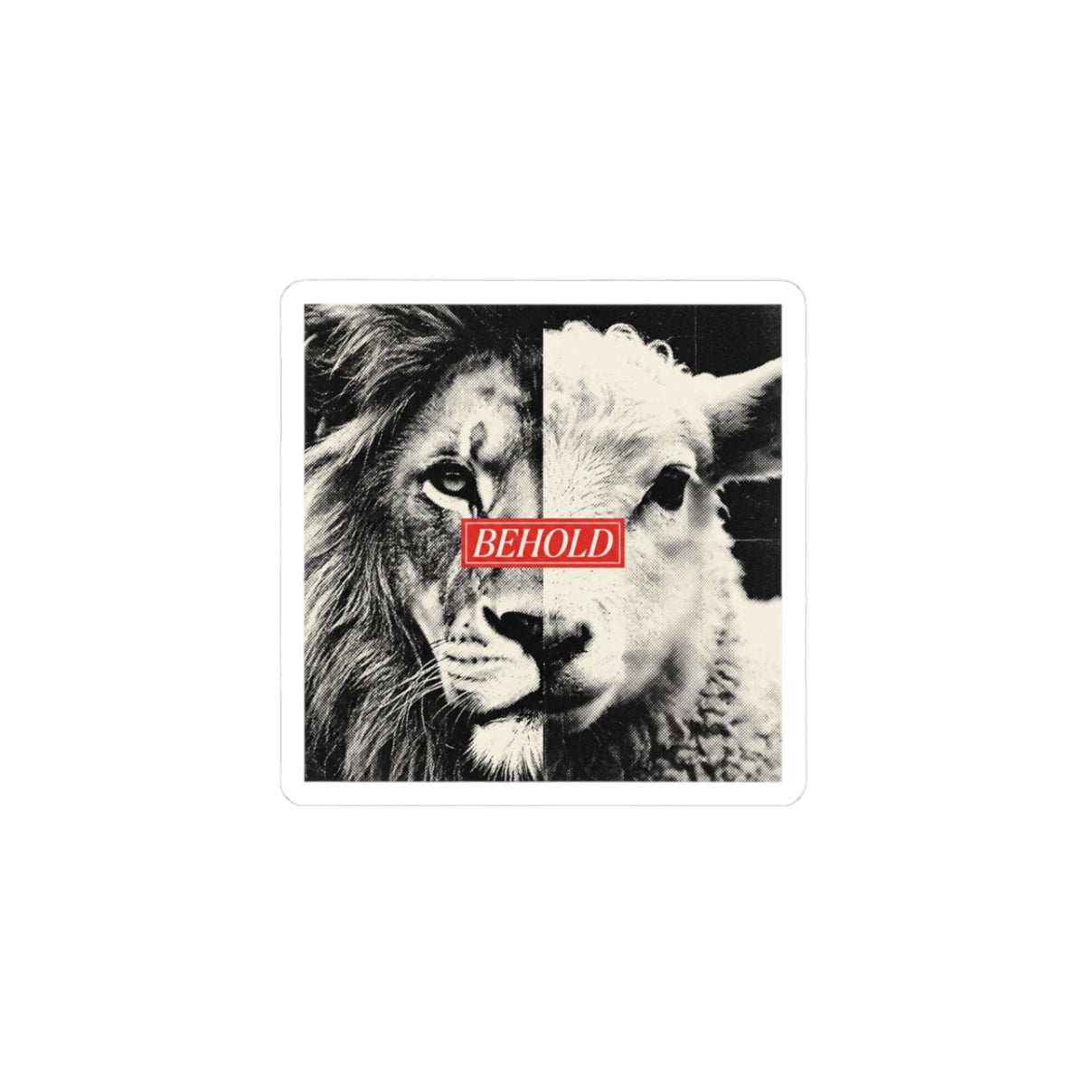 Sticker - Behold Lion & Lamb