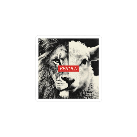 Sticker - Behold Lion & Lamb