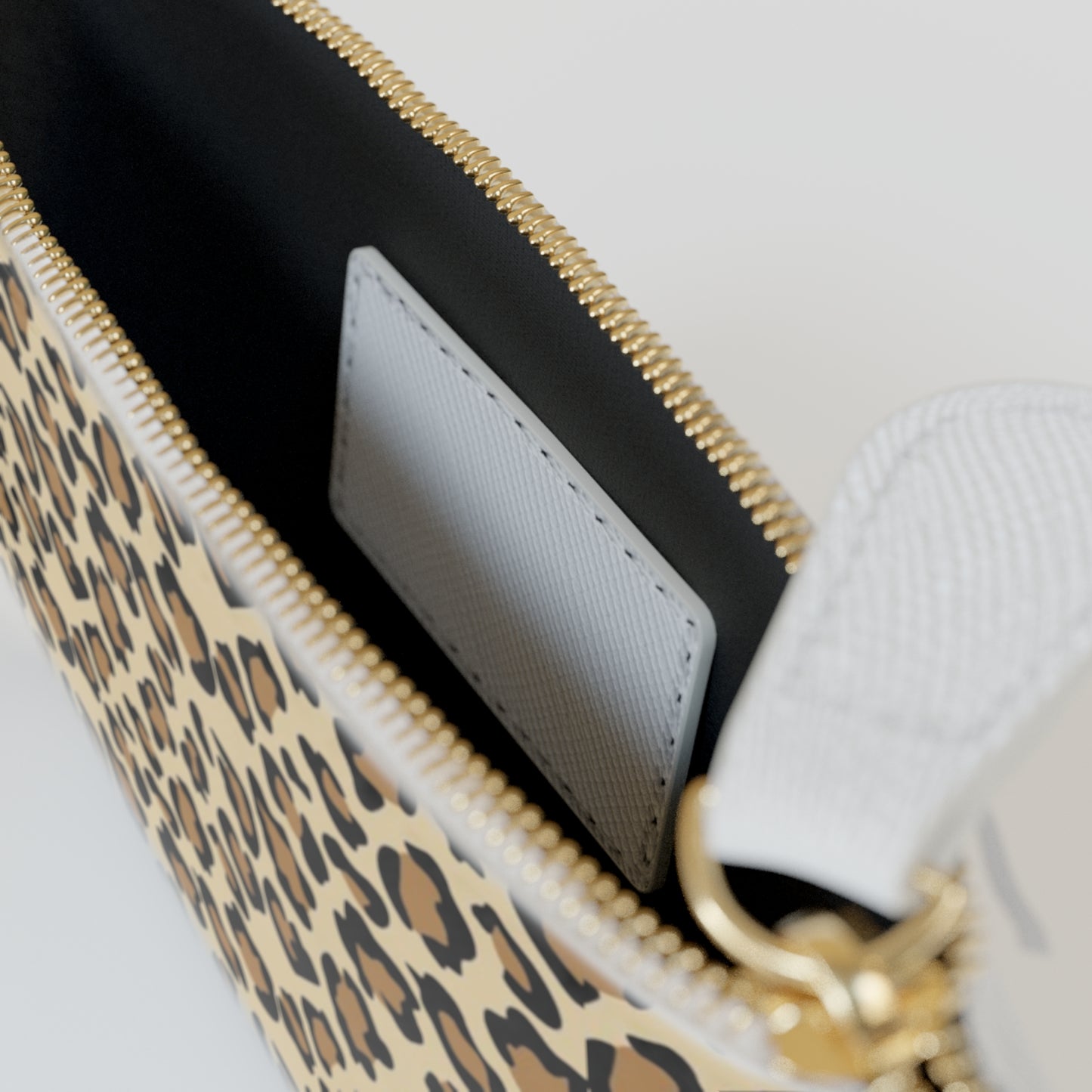 Leopard Print Mini Clutch Bag