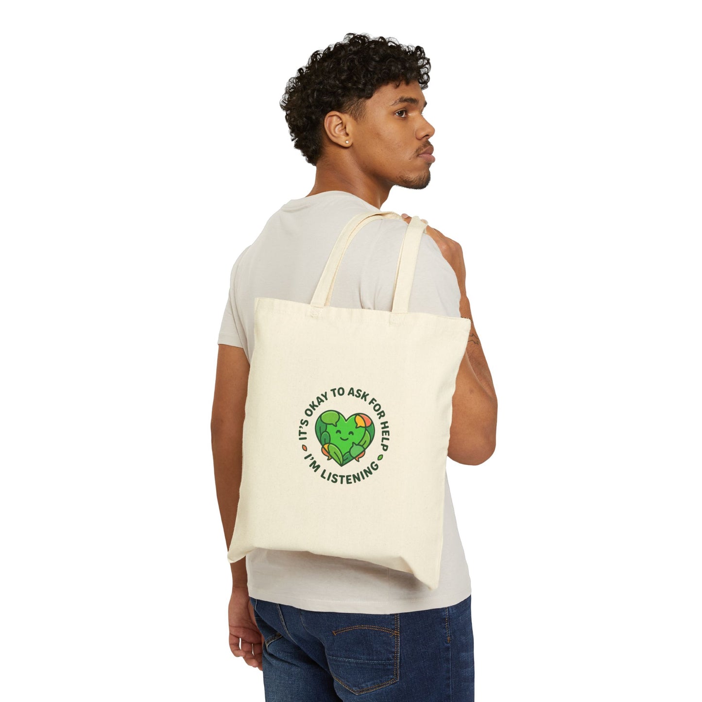 It’s Okay to Ask for Help Tote | Mental Health Matters, Wear Green