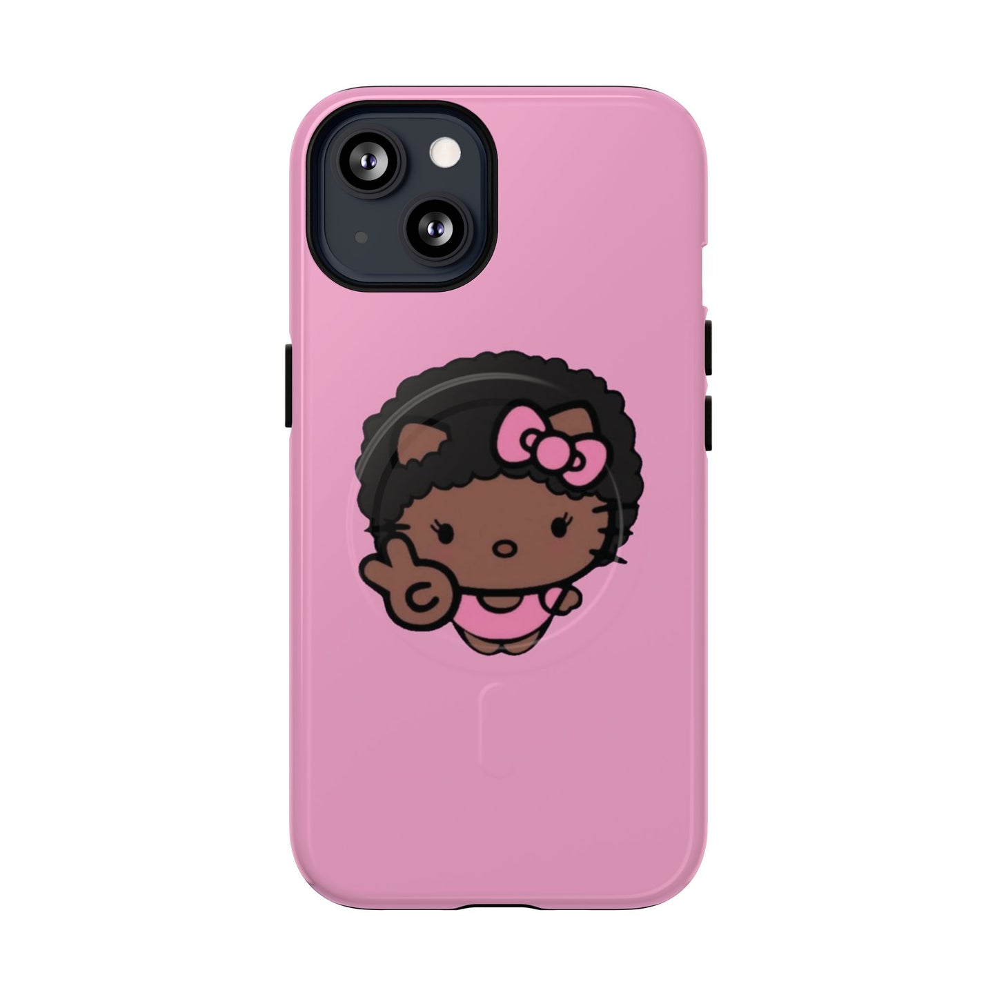 Phone Case - Cute Afro Hello Kitty