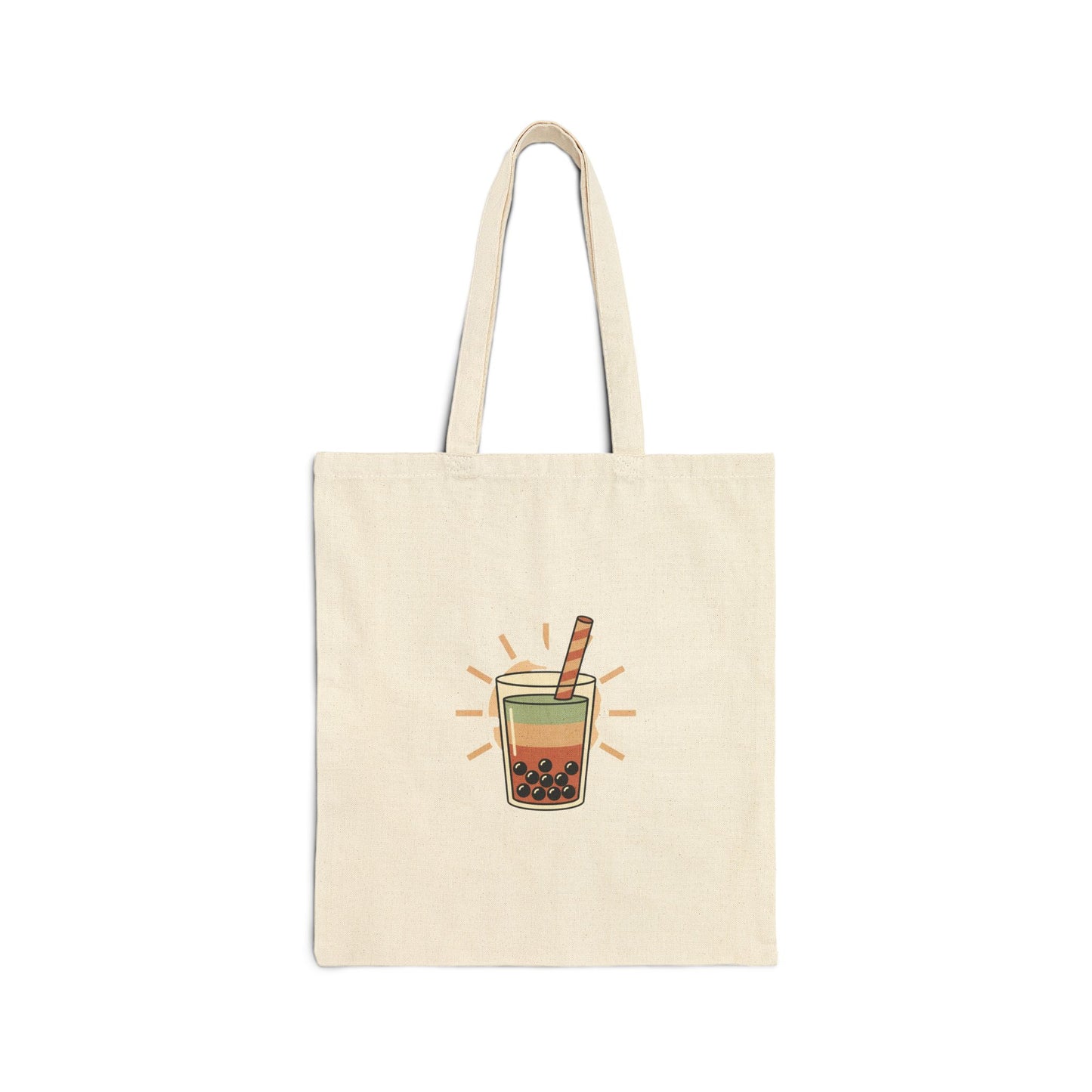 Boba Milk Tea Illustration Tote | summer aesthetic, pastel coastal vibes