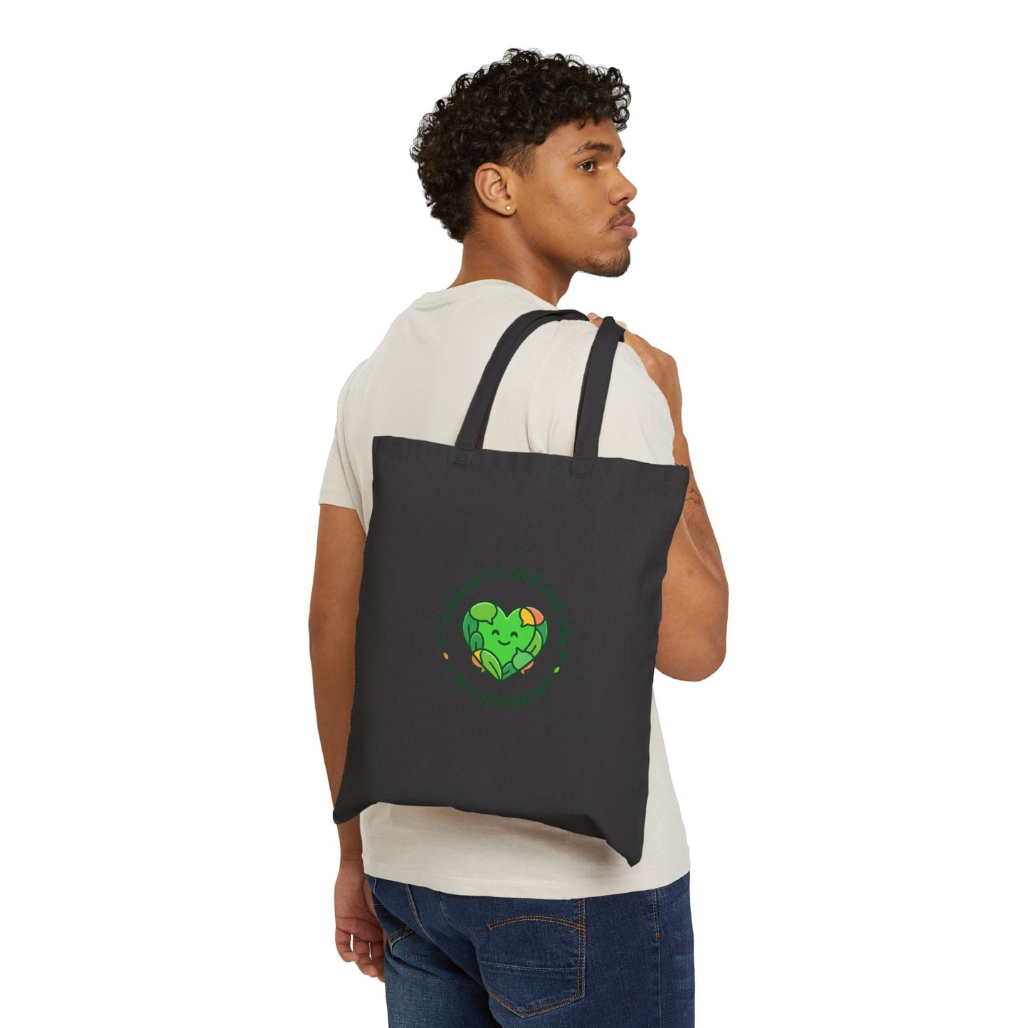 It’s Okay to Ask for Help Tote | Mental Health Matters, Wear Green