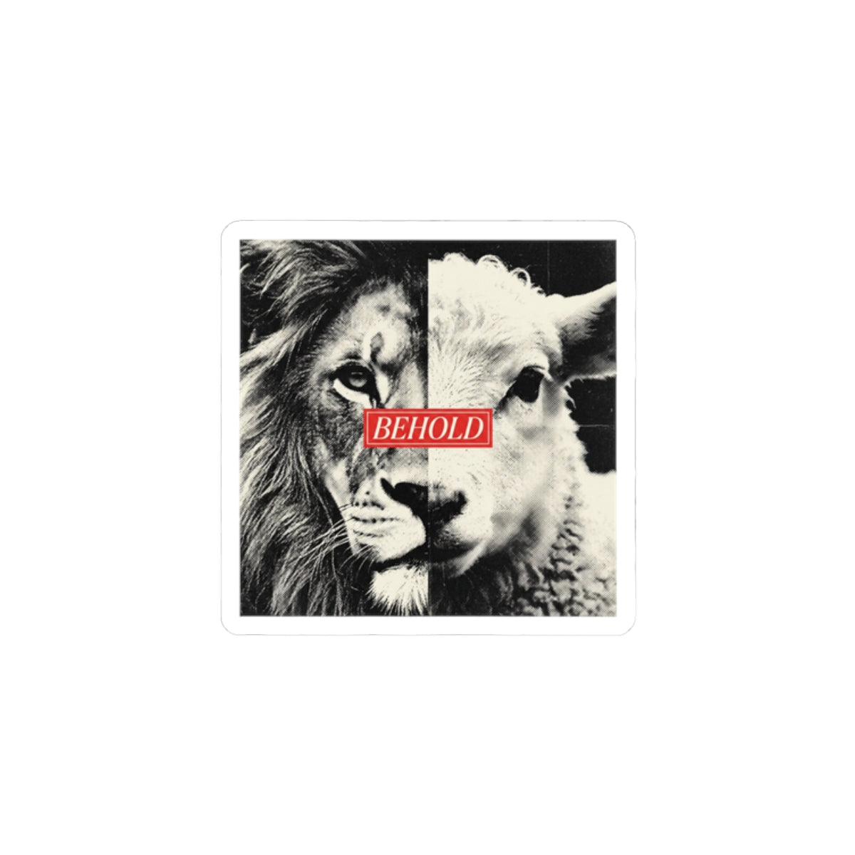 Sticker - Behold Lion & Lamb