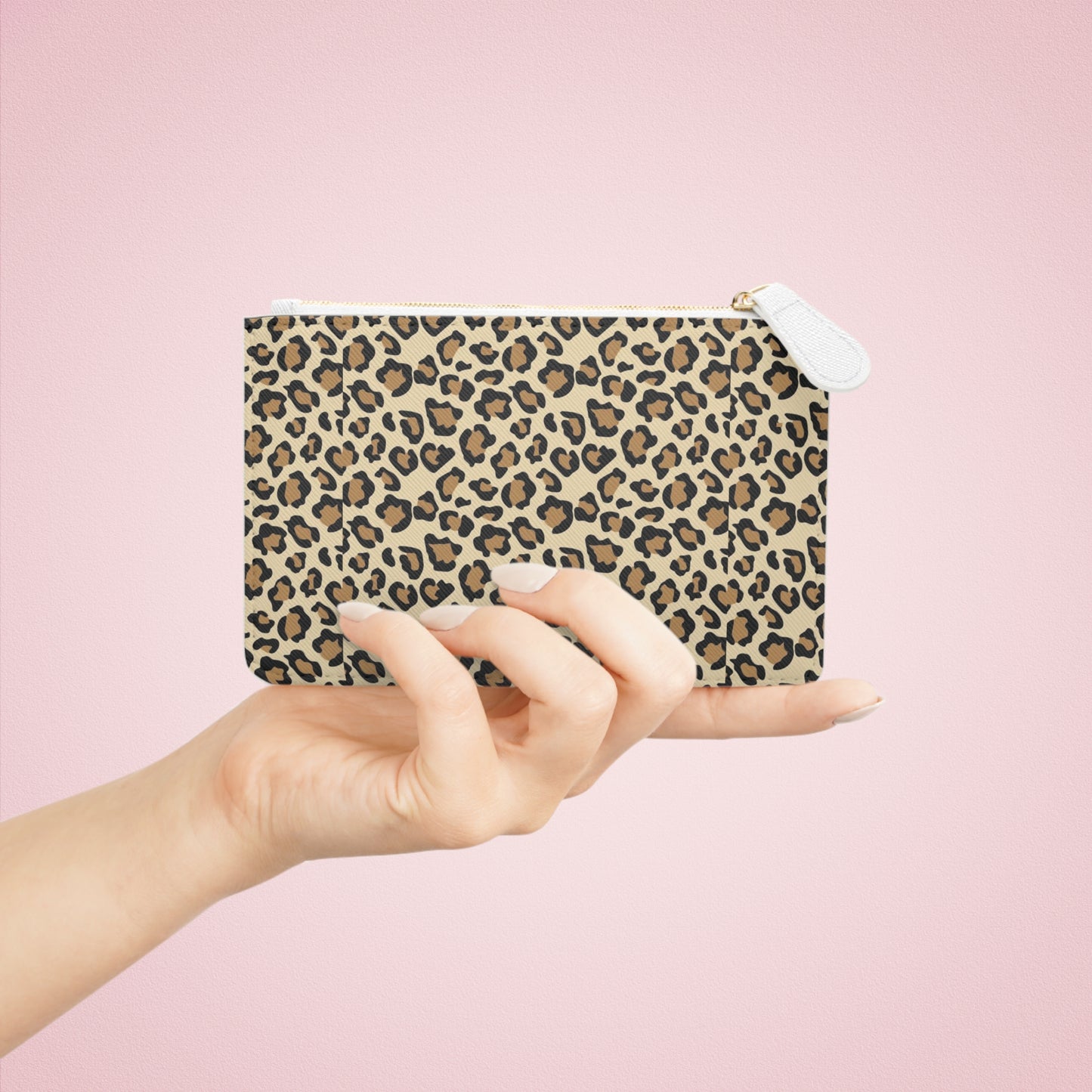 Leopard Print Mini Clutch Bag