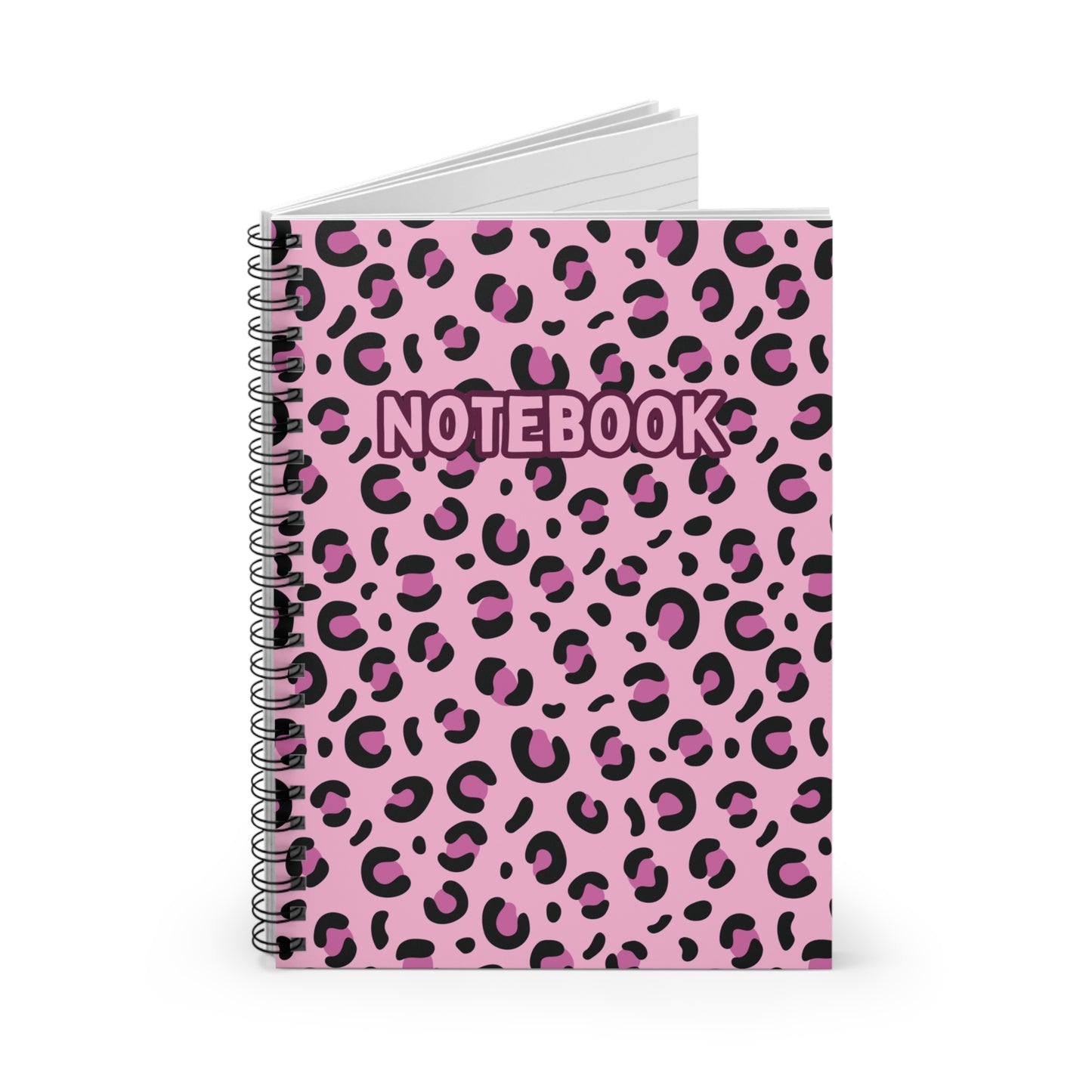 Journal - Pink Leopard Spiral