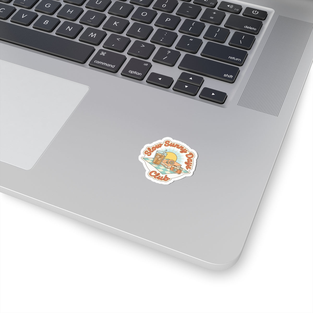 Slow Sunny Days Club Sticker | summer aesthetic, pastel coastal vibes