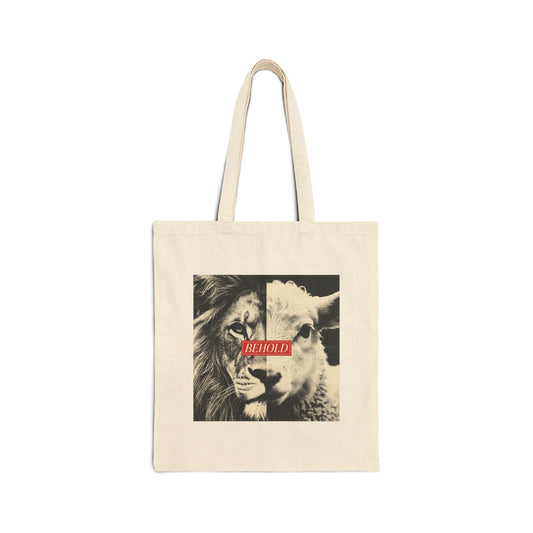 Bag - Lion Split-Photo Tote