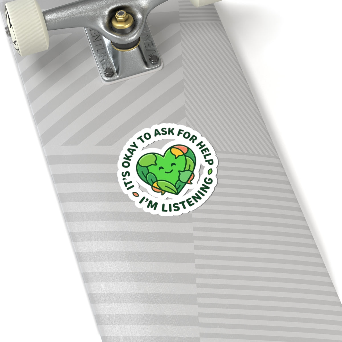 It's Okay to Ask for Help Sticker | Mental Health Matters, Wear Green