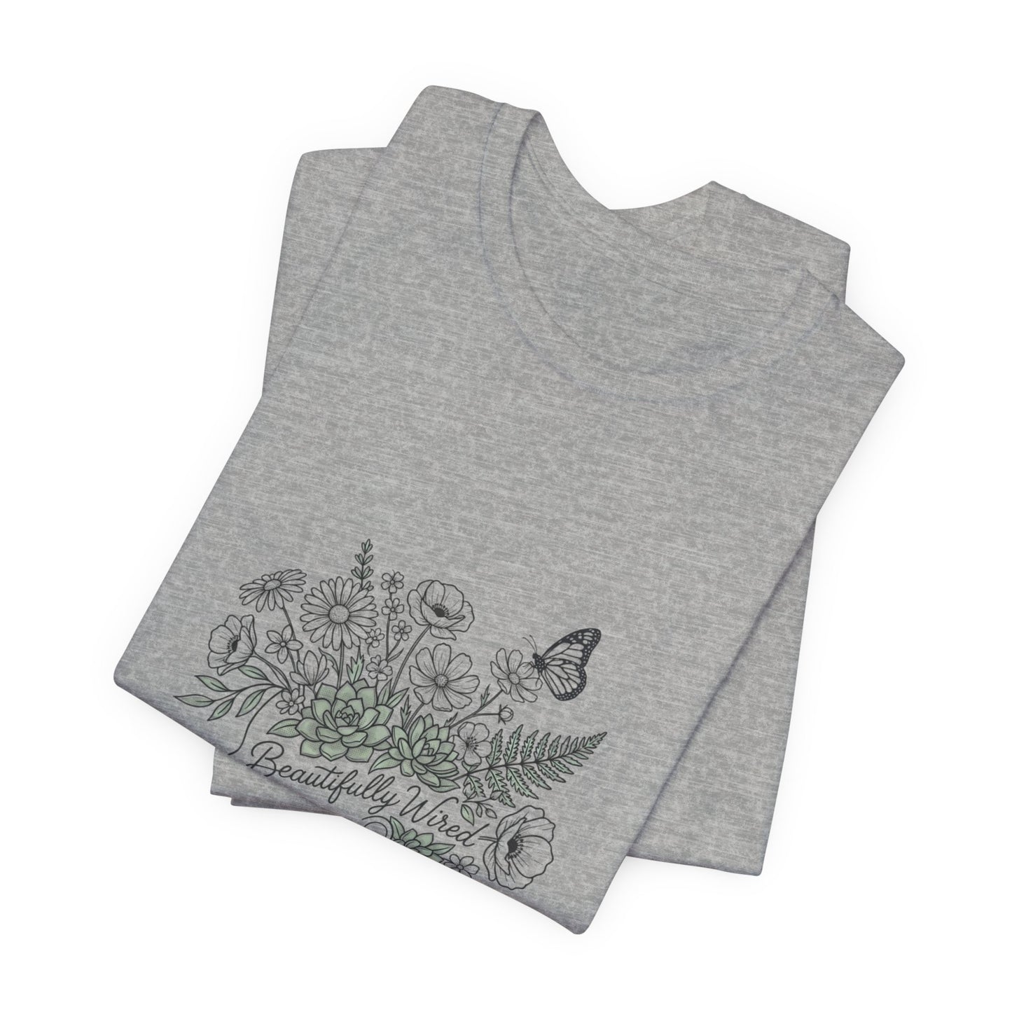 T-Shirt - Autistic Pride Floral